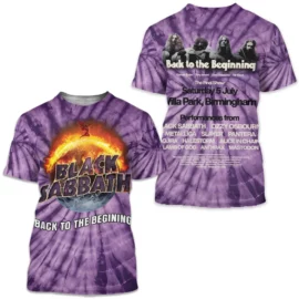 Back to the Beginning hot shirt Black Sabbath band 3D Tshirt Classic Back to the Beginning hot shirt Black Sabbath band 3D Tshirt Classic