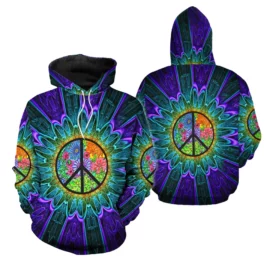 Hippie Hoodie 3D All Over Print Unisex