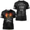 Hot New!!! Creed Band 3D Tshirt– Summer of '99 2025 tour 3D Shirt for Fan Classic 3D T-shirt