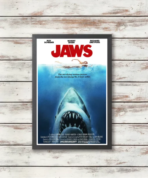 Jaws – 1975 Movie Poster – Steven Spielberg – Printed Poster