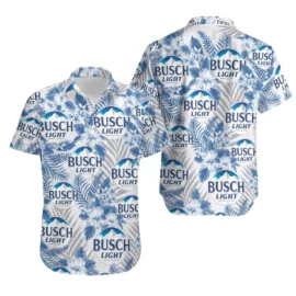 Light Beer Unisex Hawaiian Shirt, Busch Latte Beer Button Up Shirt Unisex’s
