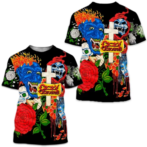 Ozzy Osbourne 1992 Vintage 3D T-Shirt Classic 3D T-shirt Kids