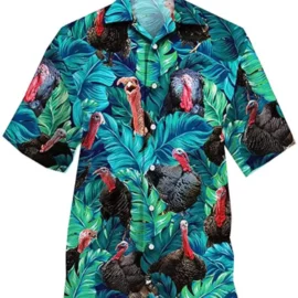 Tropical Turkey Hawaiian Shirt Unisex’s