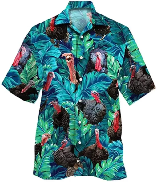 Tropical Turkey Hawaiian Shirt Unisex’s